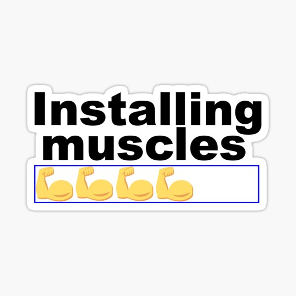 Installation des muscles emoji Sticker