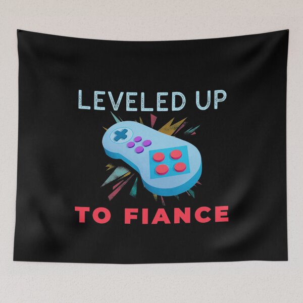 Item preview, Leveled Up To Fiance designed and sold by jacks-tees.