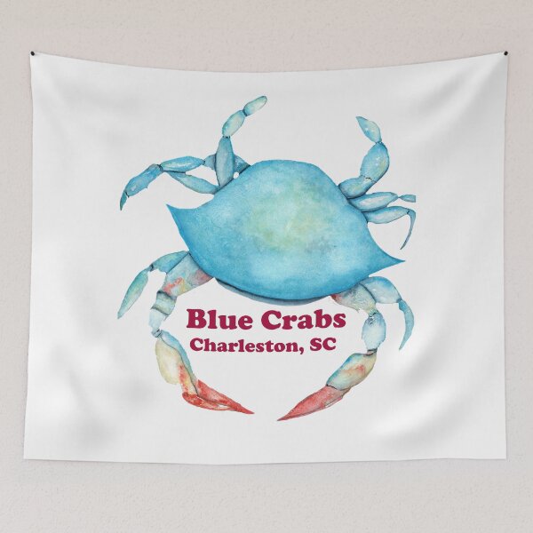 Item preview, Blue Crab Watercolor, Charleston, SC by Victoria Lynn designed and sold by vickyhall.