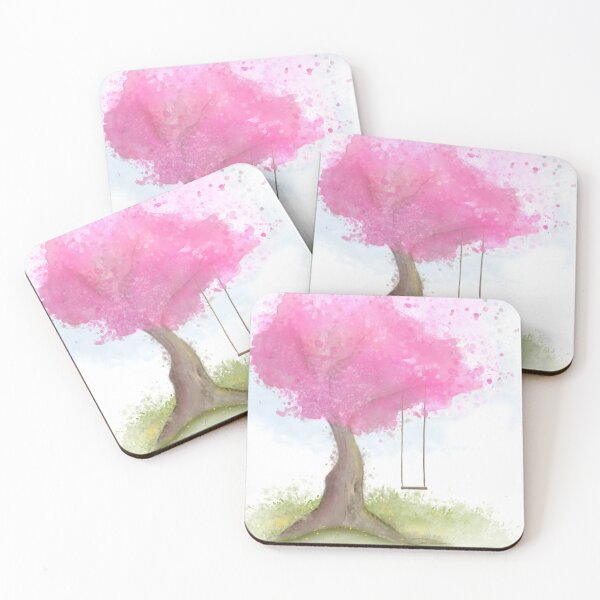 Item preview, Cherry Blossom Swing | Watercolor Illustration  designed and sold by Chadrick Rode.