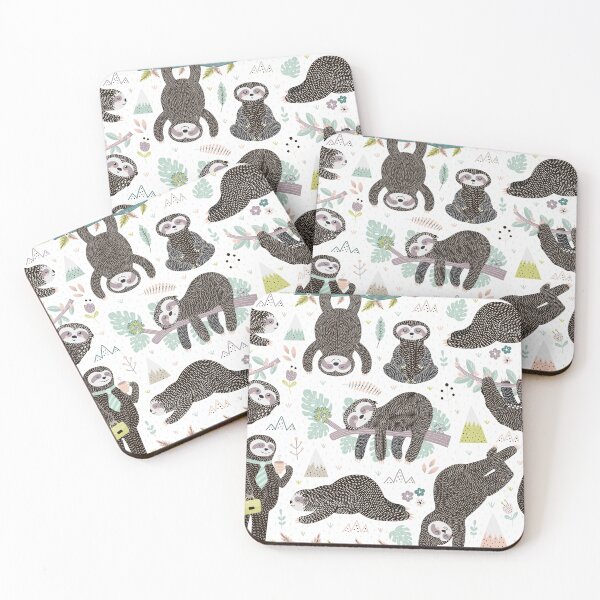 Item preview, Cute sleeping sloths pattern designed and sold by della95.