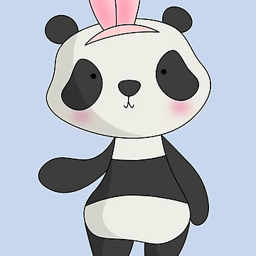 Artwork thumbnail, Panda Rabbit by moomookao