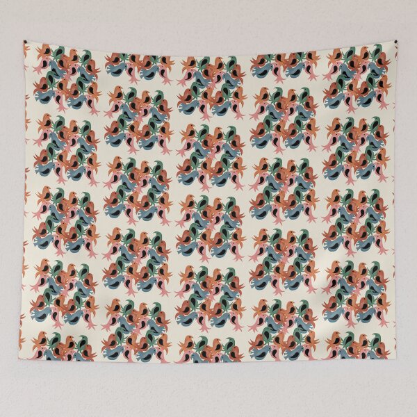 Item preview, Midcentury Modern Partridges designed and sold by ZenHenna.