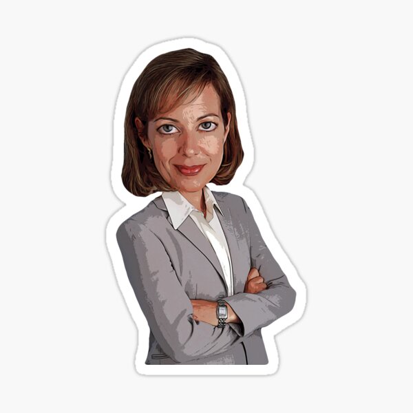 West Wing - CJ Cregg Bobblehead Sticker