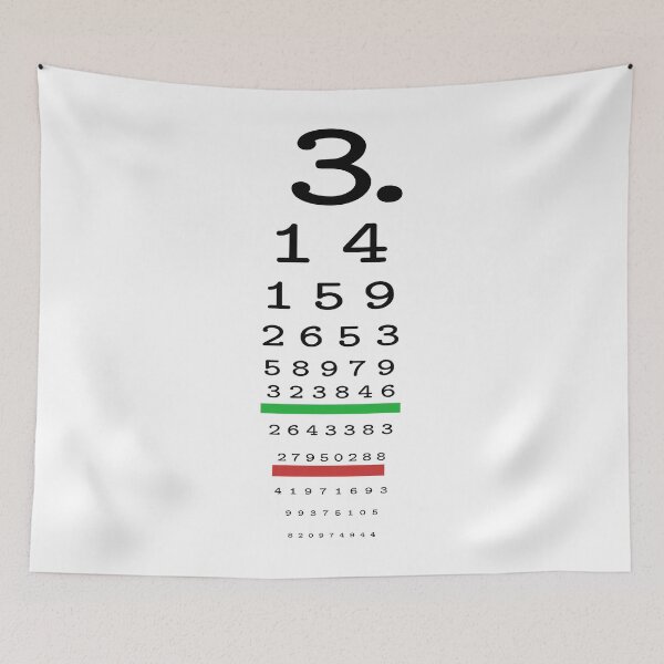 Item preview, Pi number in vision test designed and sold by Javier Narváez Solarte.