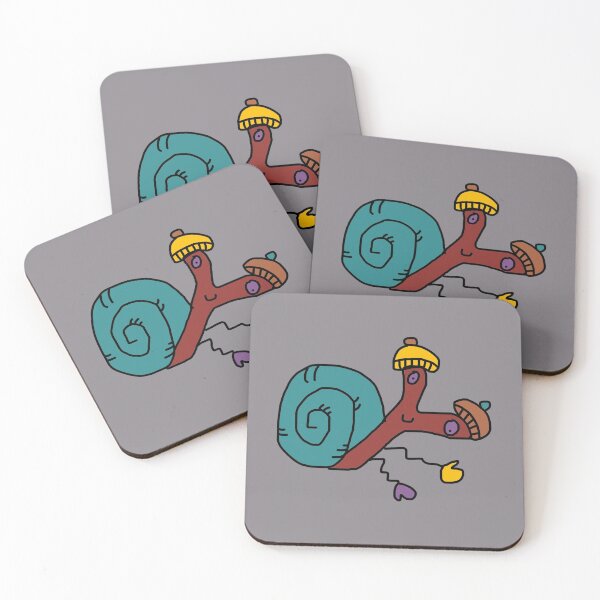 Item preview, Snail with Mittens ft. Mushroom Hats (grey) designed and sold by pancakegiraffes.