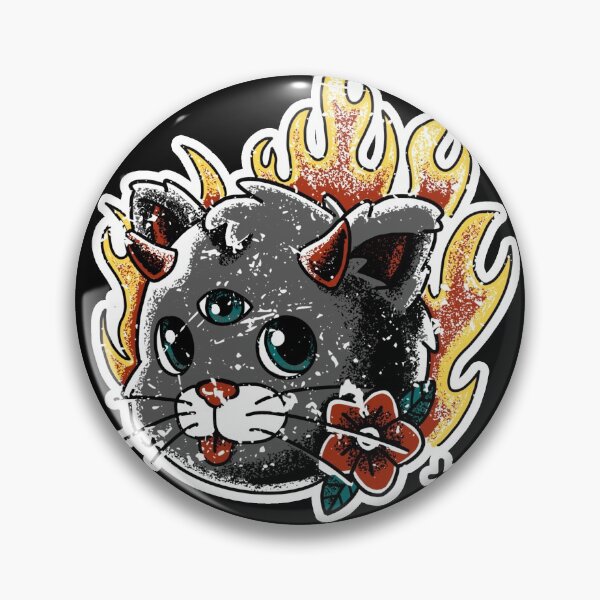 Item preview, Punk Soul Cat Tattoo Sticker designed and sold by Artefania.