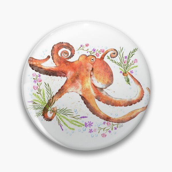 Item preview, Botanical Octopus designed and sold by BroccokatShop.
