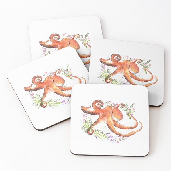 Item preview, Botanical Octopus designed and sold by BroccokatShop.