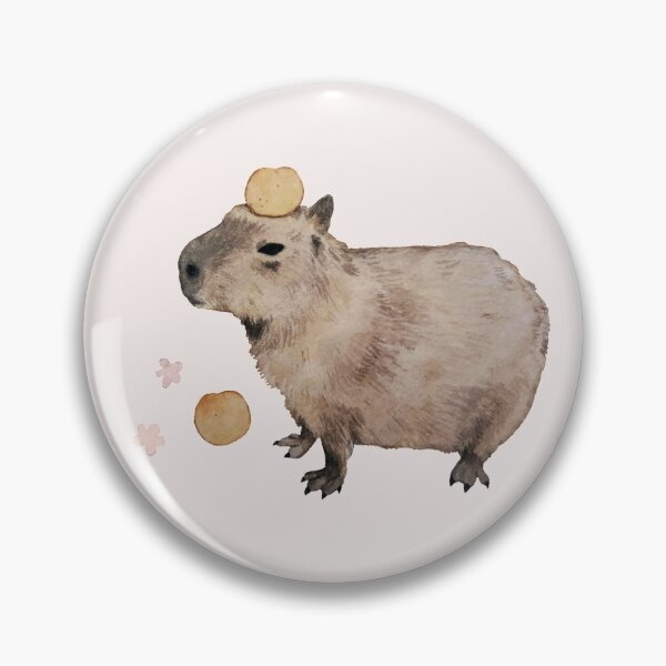 Item preview, Capybara with Fruits and Flowers designed and sold by mooonhannah.
