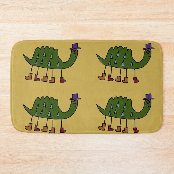 Item preview, Dinosaur in Hat and Boots (yellow) designed and sold by pancakegiraffes.
