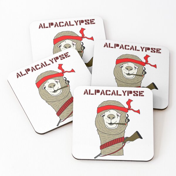 Item preview, Alpacalypse funny post apocalyptic alpaca design designed and sold by luisraultg.
