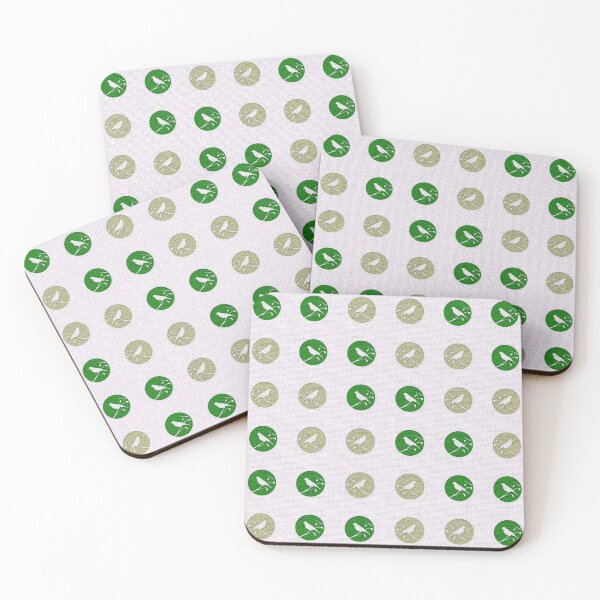 Item preview, Luxe Bird's Songs on Cream Green Textured Pattern designed and sold by vortexatelier.