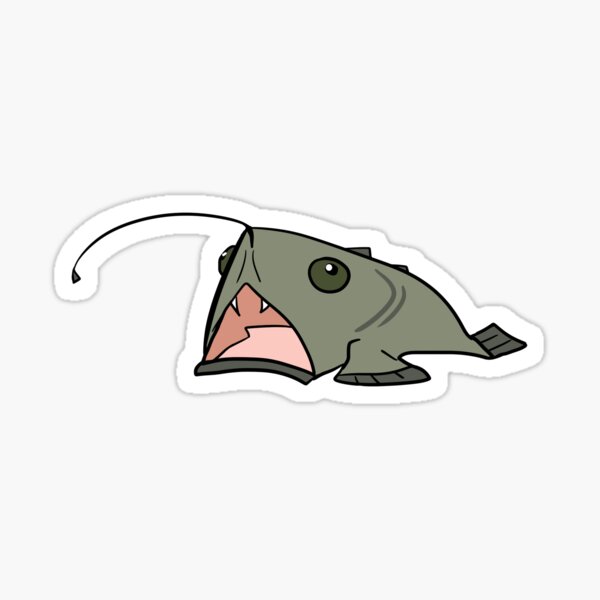 Heavy-Breathing Monkfish Sticker