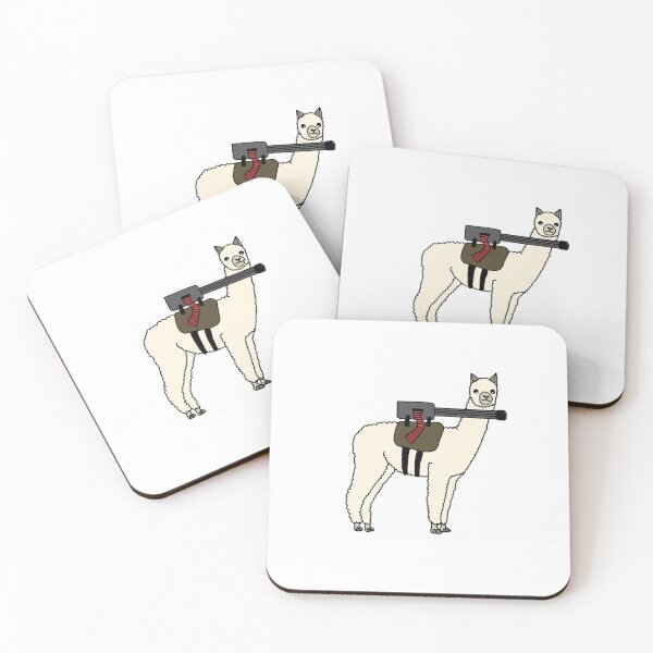 Item preview, Alpaca with machine gun designed and sold by luisraultg.