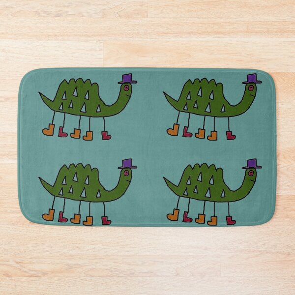 Item preview, Dinosaur in Hat and Boots (teal) designed and sold by pancakegiraffes.