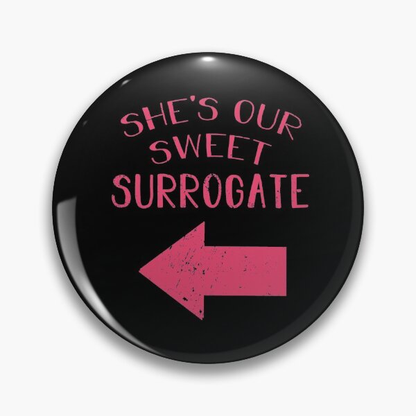 Item preview, Pink Shes Our Sweet Surrogate  Cute Arrow Pointing Funny Surrogacy designed and sold by RainbowPandas.