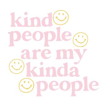Artwork thumbnail, kind people pink & yellow by gabbyhalle