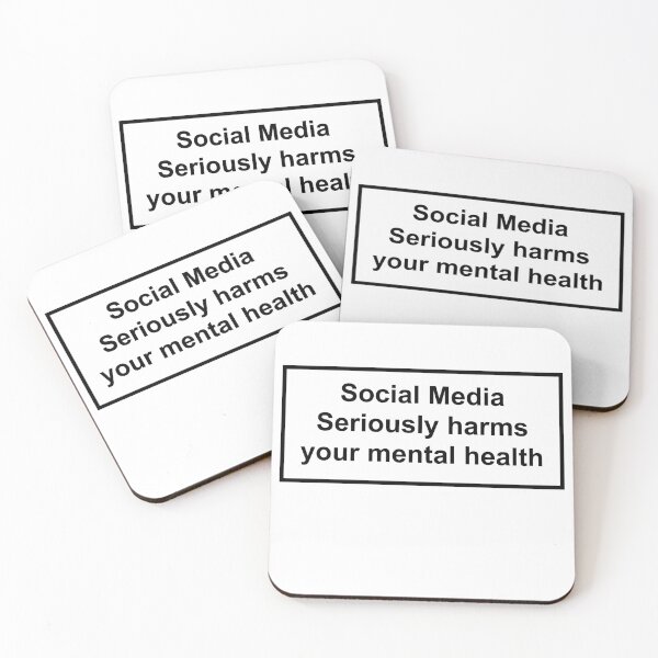 Item preview, Social media seriously harms your mental health designed and sold by Profashionall.