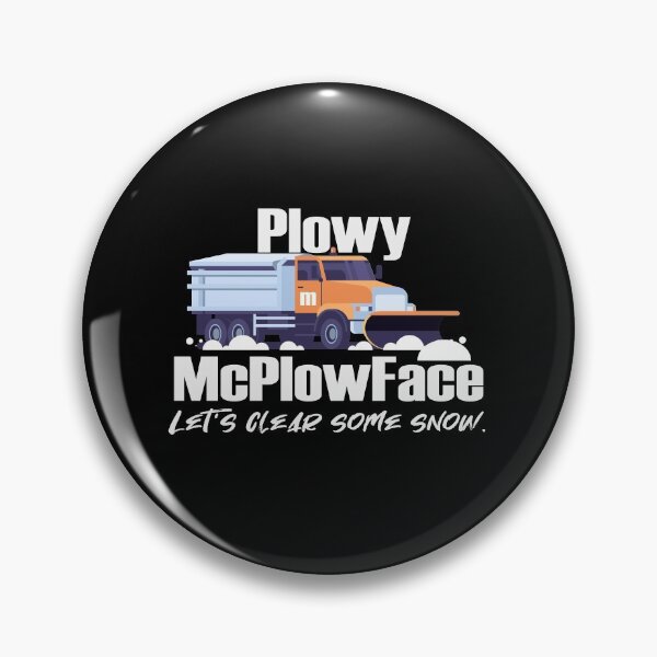 Item preview, Plowy McPlowFace clears snow as a snowplow plows snow designed and sold by friendly-fox.
