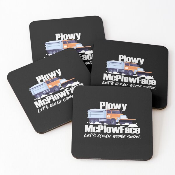 Item preview, Plowy McPlowFace clears snow as a snowplow plows snow designed and sold by friendly-fox.