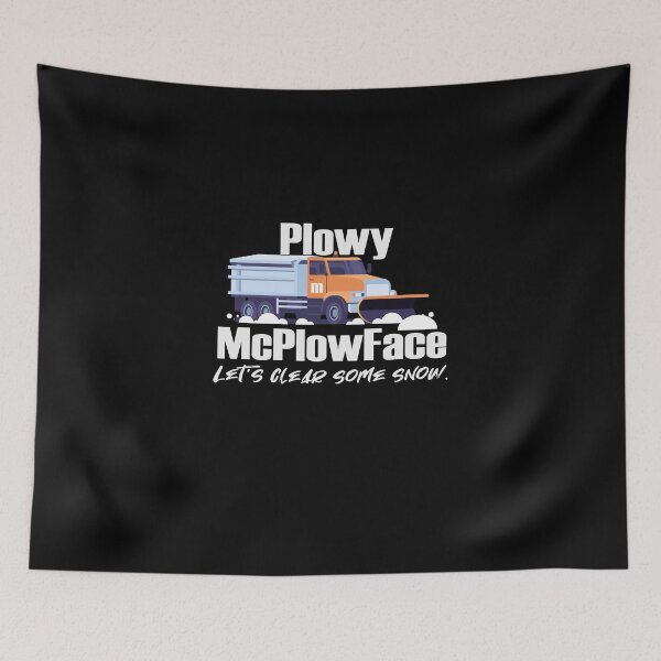 Item preview, Plowy McPlowFace clears snow as a snowplow plows snow designed and sold by friendly-fox.