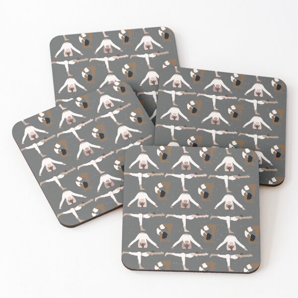 Item preview, Yoga Women of Color Gray Background designed and sold by AmyJCreative.