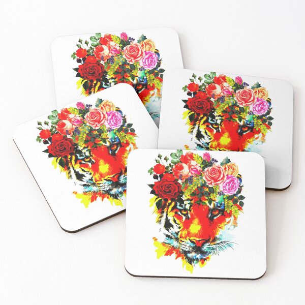 Item preview, tiger in flowers designed and sold by MXanwar.