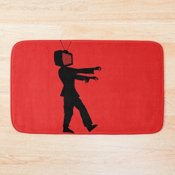 Item preview, Analog TV Zombie Apocalypse Black and White with Red Background designed and sold by BrokenUnicorn.