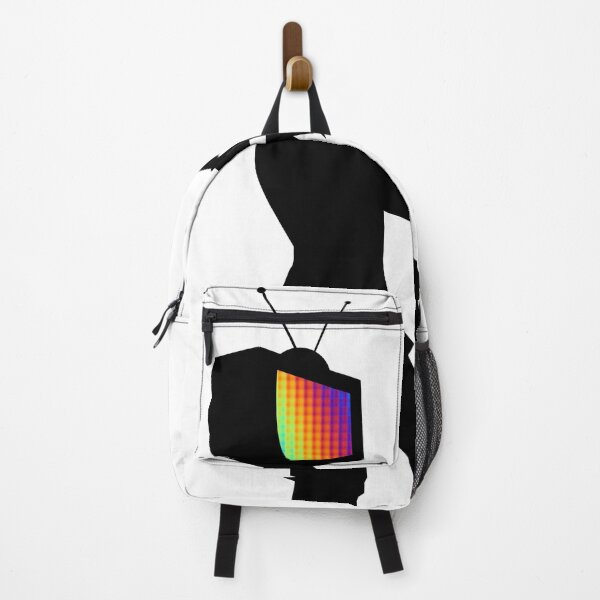Item preview, Analog TV Zombie Apocalypse Black and White Rainbow Pixel Screen designed and sold by BrokenUnicorn.