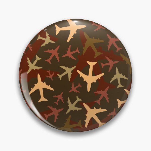 Item preview, Airplane Camouflage - Dark Brown designed and sold by JumpSeatDesign.