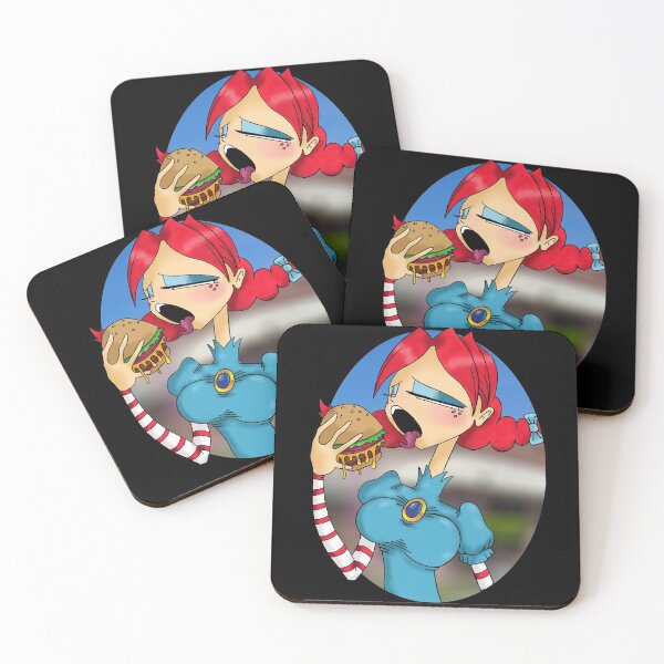 Item preview, Cute Burger Girl. Where's the beef, Wendy? designed and sold by inkandpink.