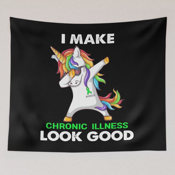 Item preview, I Make Chronic Illness Look Good Cute Unicorn Dabbing Chronic Illness Warrior designed and sold by heppenp.