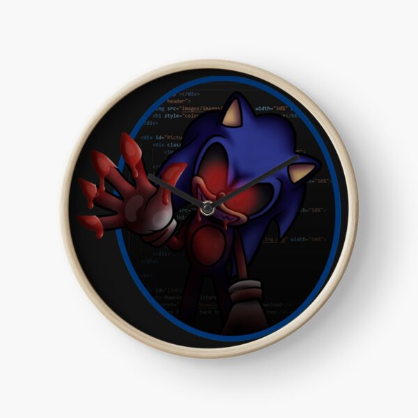 Sonic.EXE Clock for Sale by JamesBonomo1102