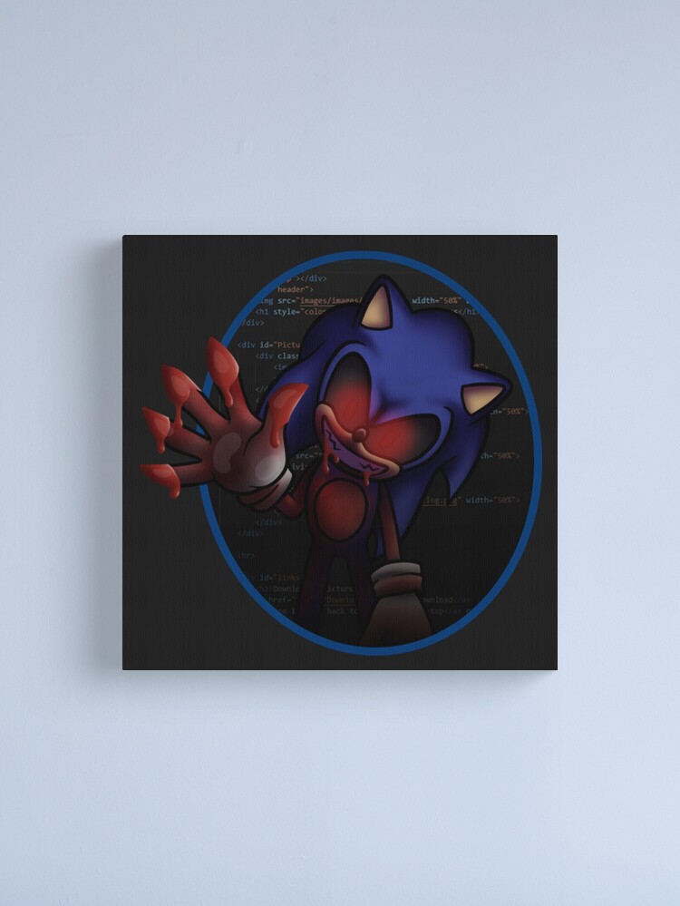 sonic.exe Canvas Print by bluebbeerryyy