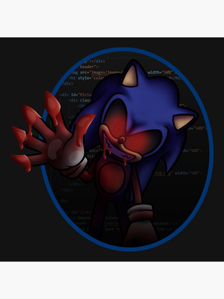 Download Sonic Exe Black Background Wallpaper