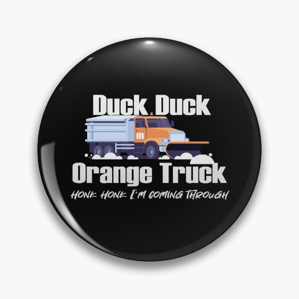 Item preview, Duck Duck Orange Truck and Plowy McPlowFace clears snow as a snowplow plows snow designed and sold by friendly-fox.