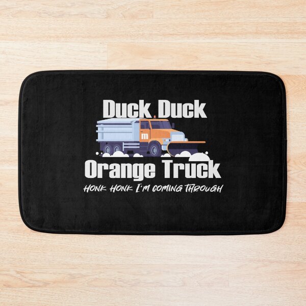 Item preview, Duck Duck Orange Truck and Plowy McPlowFace clears snow as a snowplow plows snow designed and sold by friendly-fox.