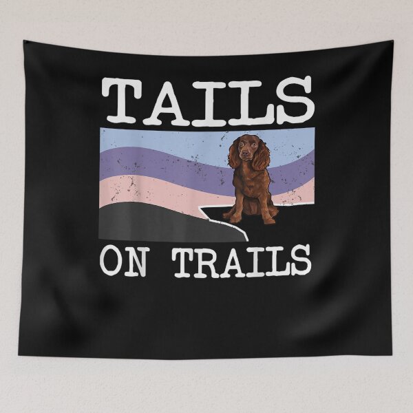 Item preview, American Water Spaniel Tails On Trails Funny Dog Hiking  designed and sold by charissamo77.