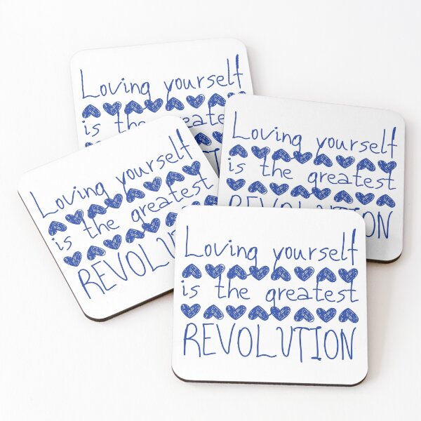 Item preview, Loving Yourself Is The Greatest Revolution Blue Design designed and sold by SweetAndSpice.