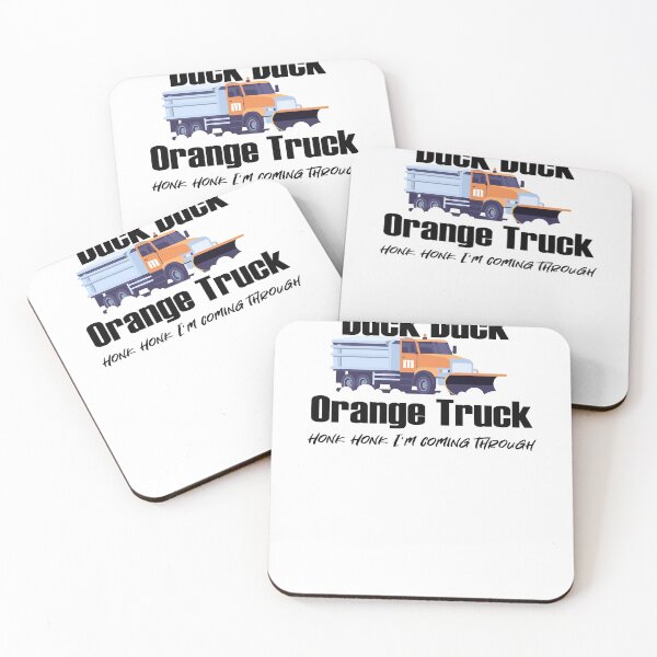Item preview, Duck Duck Orange Truck and Plowy McPlowFace clears snow as a snowplow plows snow on light designed and sold by friendly-fox.