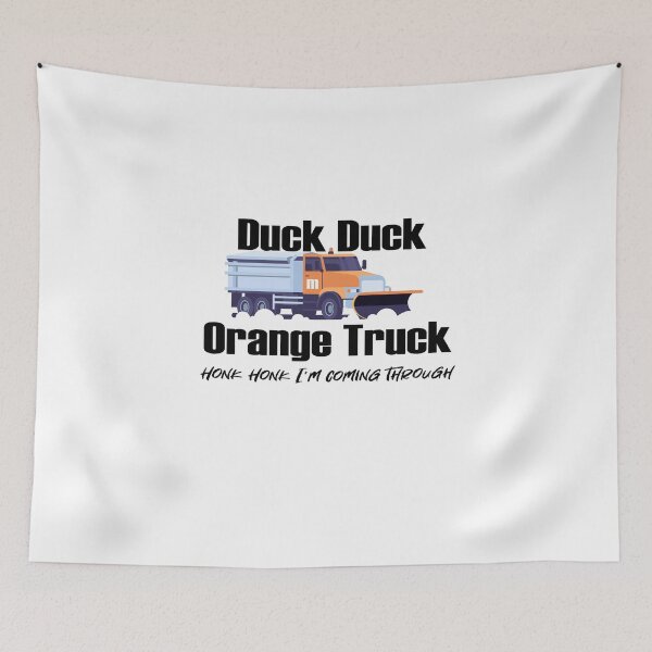 Item preview, Duck Duck Orange Truck and Plowy McPlowFace clears snow as a snowplow plows snow on light designed and sold by friendly-fox.