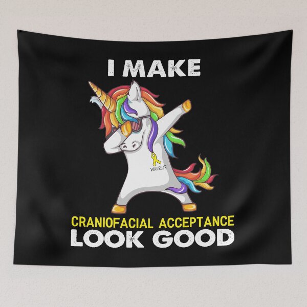 Item preview, I Make Craniofacial Acceptance Look Good Cute Unicorn Dabbing Craniofacial Acceptance Warrior designed and sold by heppenp.