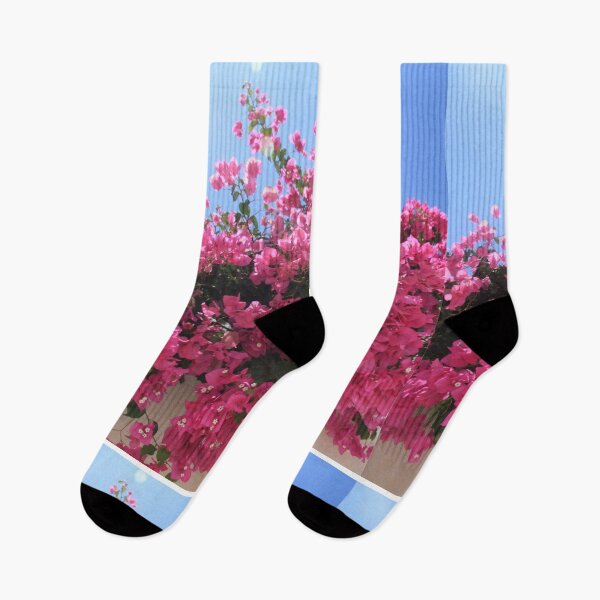Item preview, pink flowers on a fence designed and sold by AllureVisions.
