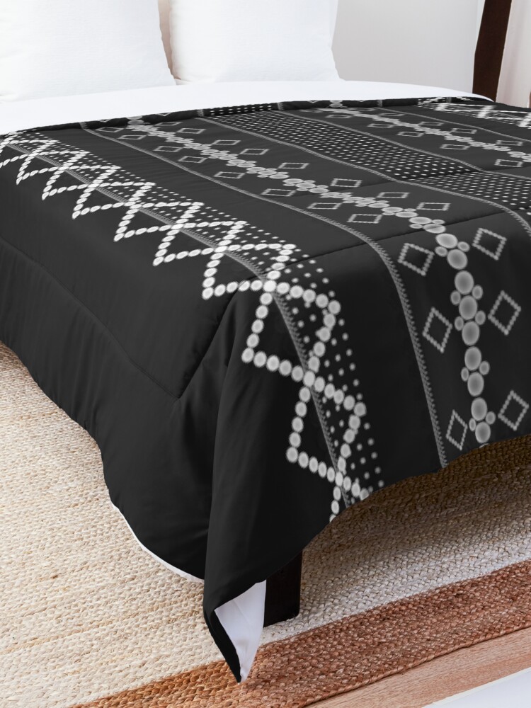 Alternate view of LaFara Stitches Decorations Comforter