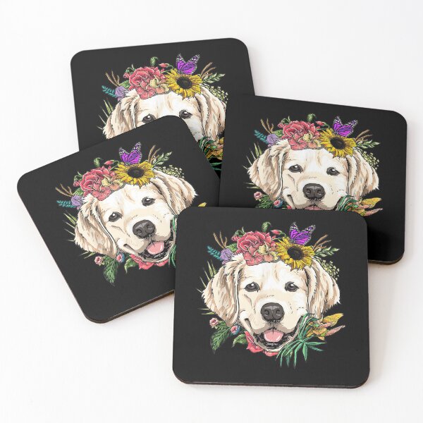 Item preview, Floral Golden Retriever Dog Spring Nature Lovers Gift  designed and sold by charissamo77.