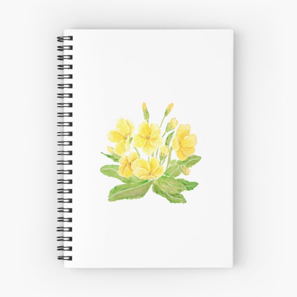 Item preview, hand painted yellow Primula flowers  watercolor painting wild primrose designed and sold by SelenePaintings .
