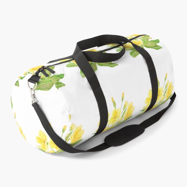 Item preview, hand painted yellow Primula flowers  watercolor painting wild primrose designed and sold by ColorandColor.
