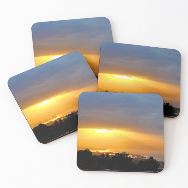 Artikelvorschau, Port Glasgow Sonnenuntergang entworfen und verkauft von PortPrints.