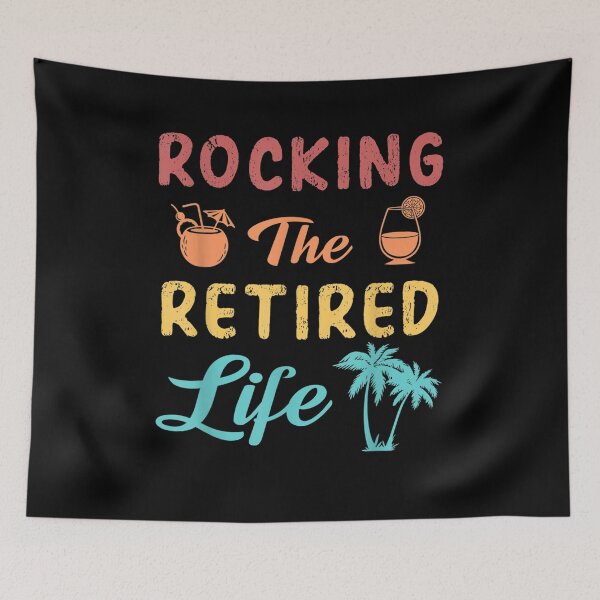 Item preview, Retirement 2021 Retro Vintage Rocking The Retired Life Funny  designed and sold by charissamo77.